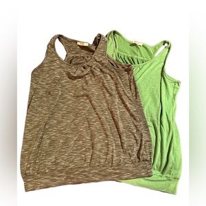 2 Miusey brand workout tanks Women’s L